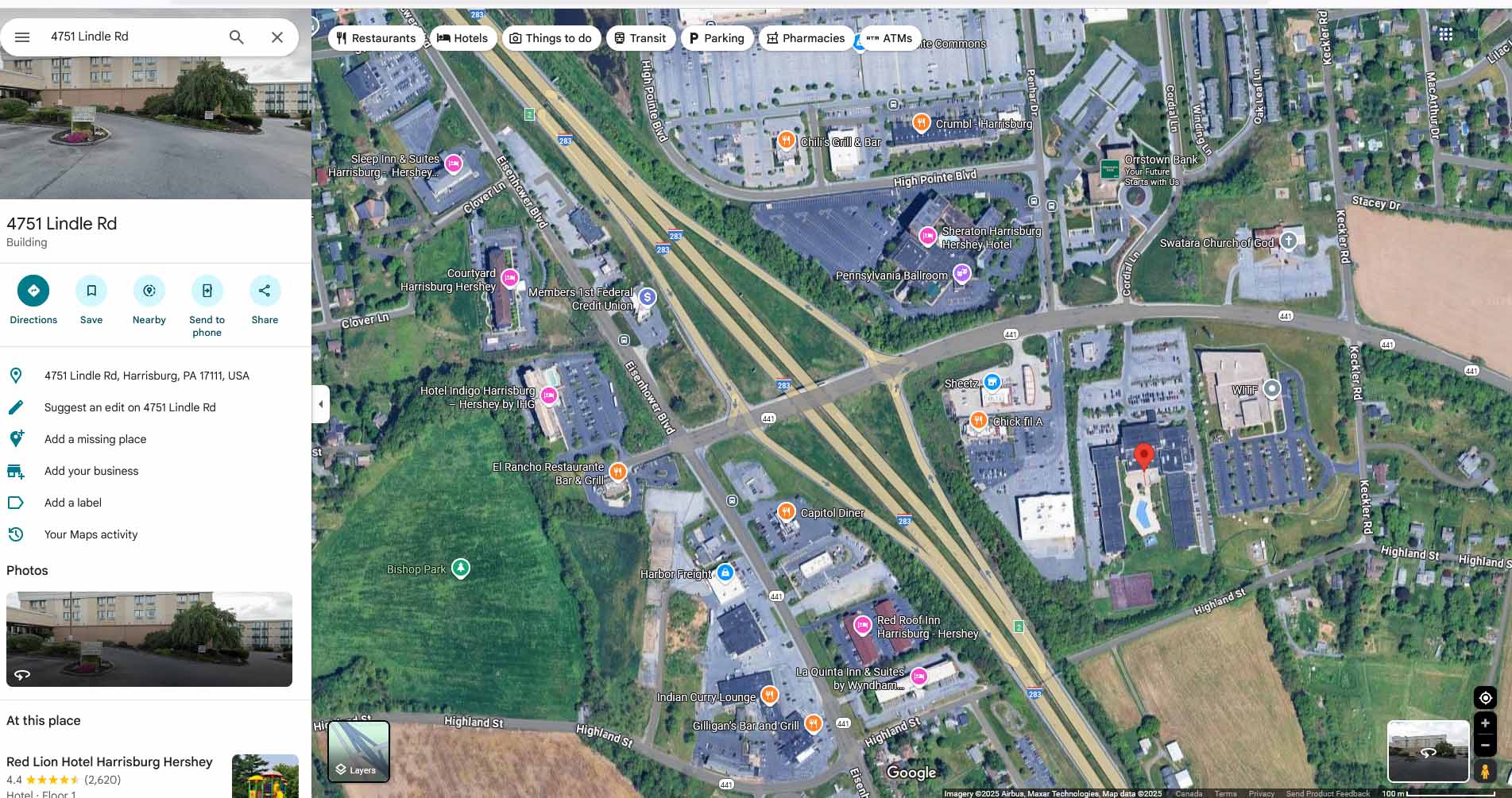 Hotel Location Map